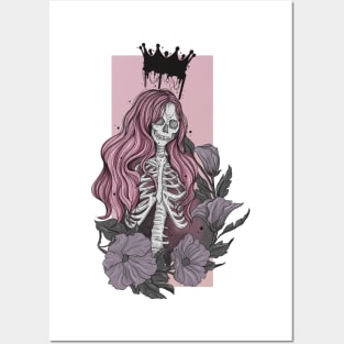 Skeleton queen Posters and Art